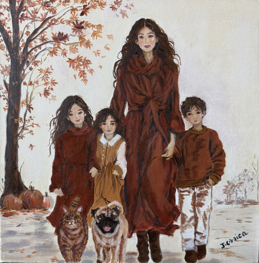 A Walk in the Autumn Leaves